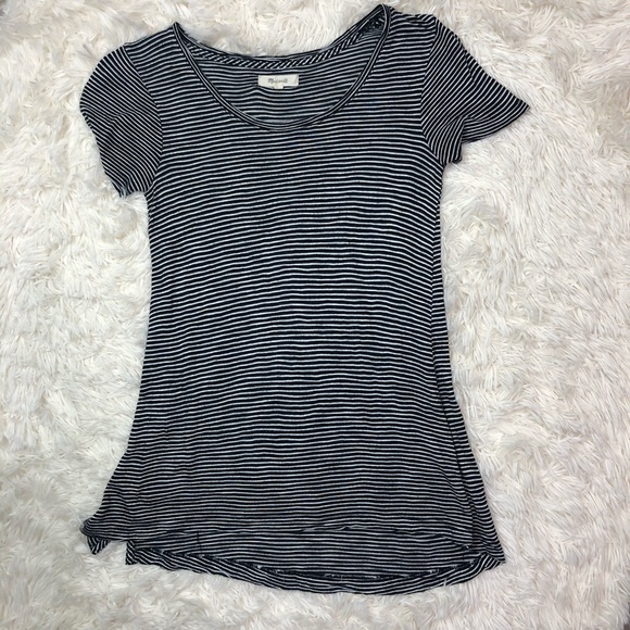 Madewell Tops - Madewell Stripped Black and White T-shirt XXS